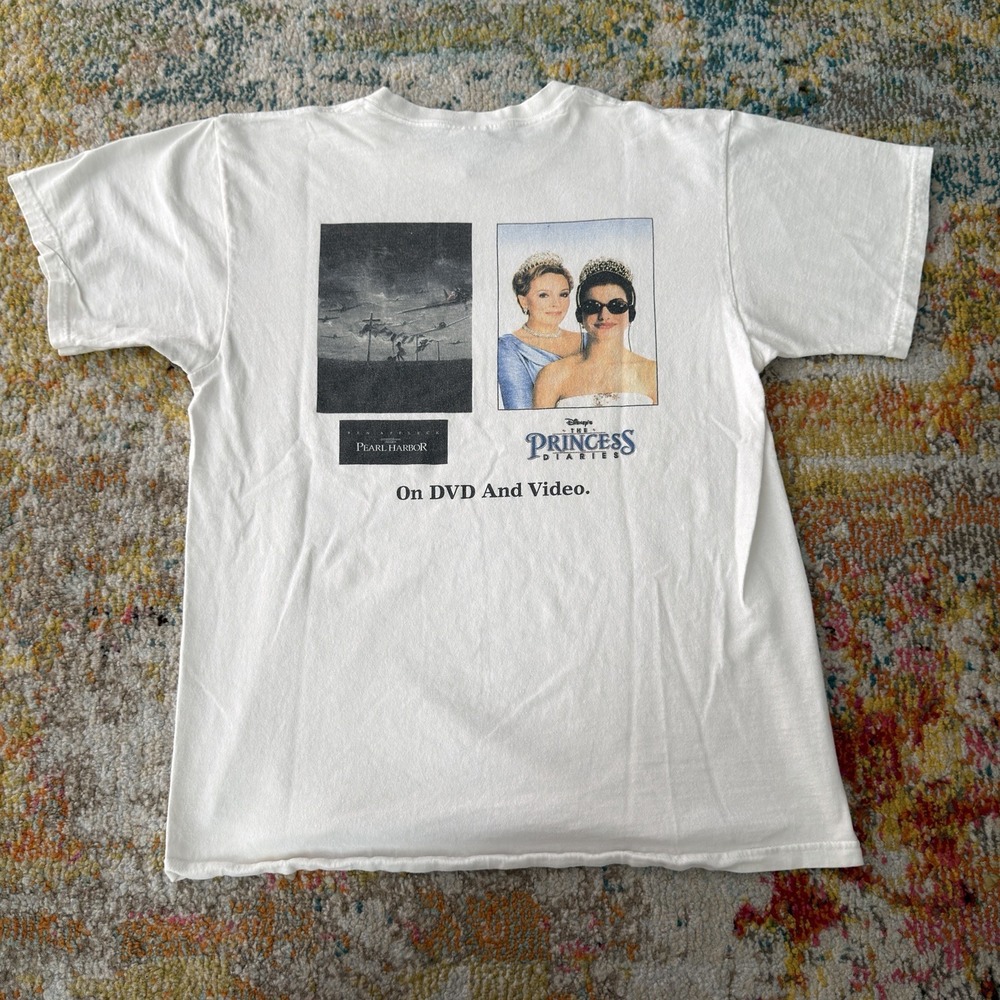 Vintage Disney Delivers Promo T-Shirt L Pearl Harbor & The Princess Diaries